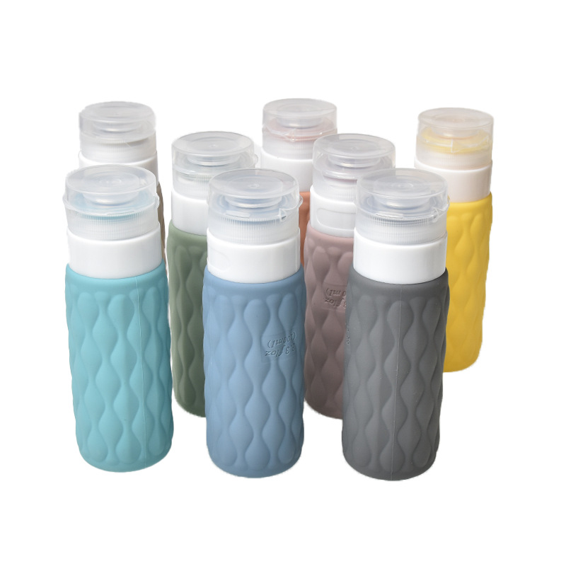 Squonk Bottle Silicone - シリコントラベルサプライズボトル,絞り可能,ローション,エッセンス,フェイスクリーム,シャンプー,化粧品,空の収納ボトル,100ml, 1個,4個
