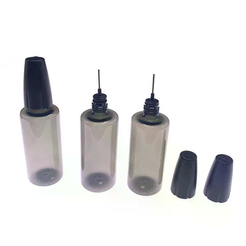 Vape Accessory - 1 個 30 ミリリットル PET クリアバイアル長い薄い針先ドロッパーボトル付きベイプ喫煙オイルアクセサリー液体瓶