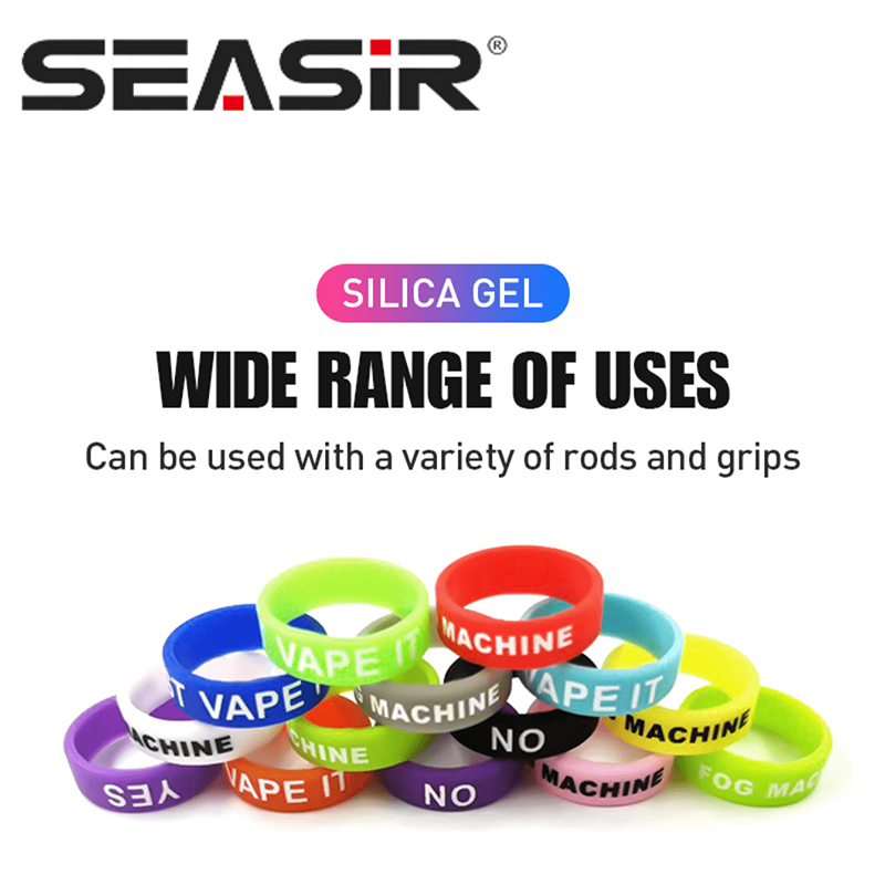 SEASIR 10 個釣り竿クリップシリコン滑り止めリングカ - Vape Band Silicone のレビューと価格
